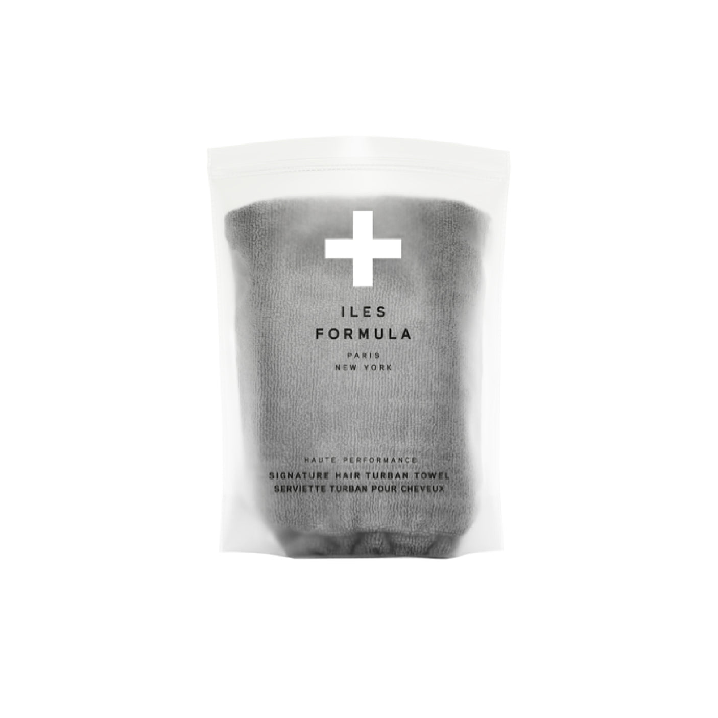 Iles Formula Hair Turban Towel Gray