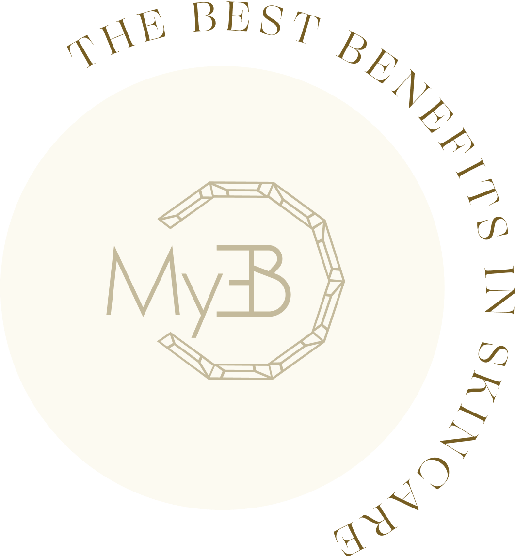 EoB MyRewards Logo with arch of skincare rewards