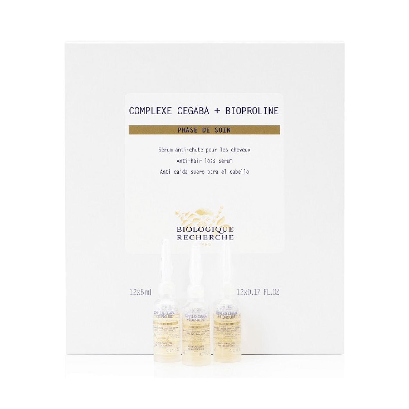 Biologique Recherche Cegaba + Bioproline Complex Hair Growth Serum: Anti-Hair Loss Peptides for Hair Growth and Prevention