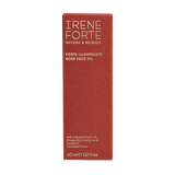 Red luxurious packaging by Irene Forte skincare Italy