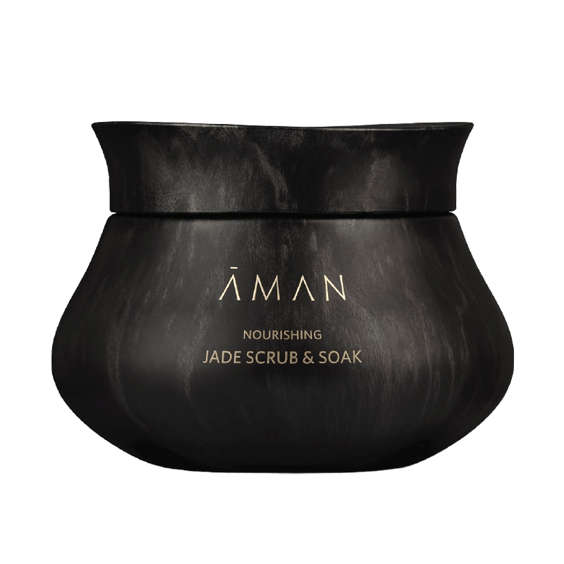 Aman - Nourishing Jade Scrub & Soak - hydrating and gently exfoliating scrub