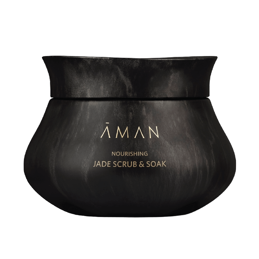 Aman - Nourishing Jade Scrub & Soak - hydrating and gently exfoliating scrub