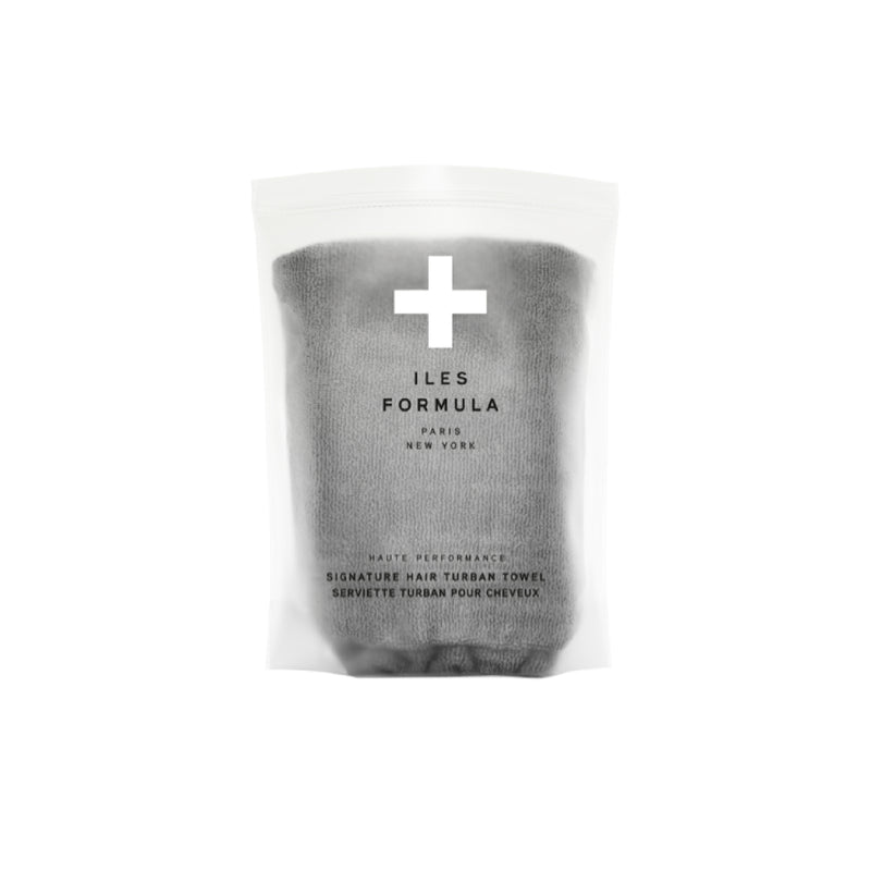 Iles Formula Hair Turban Towel Gray