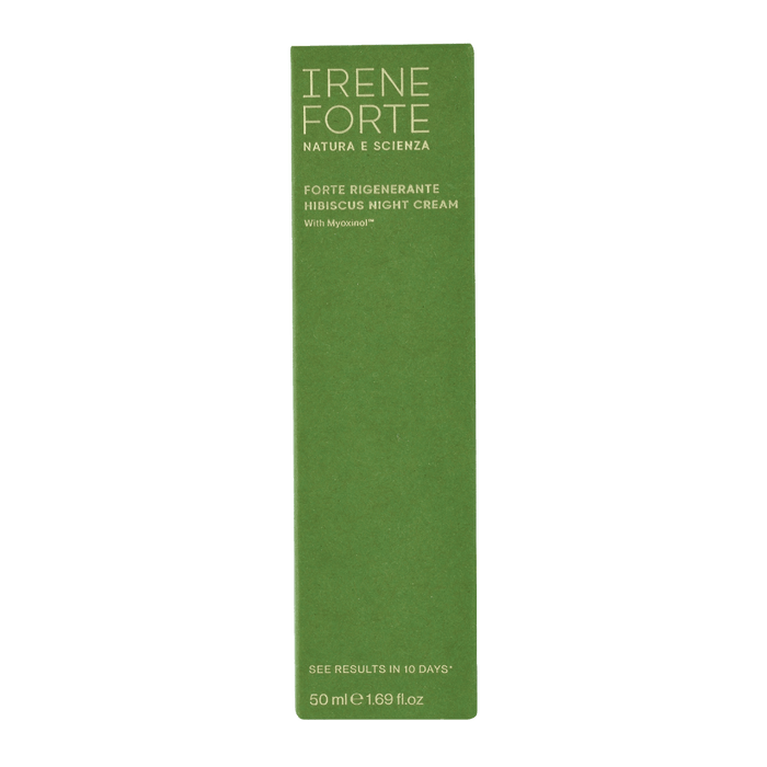 Green packaging of Irene's Forte Night Cream with Myoxinol™
