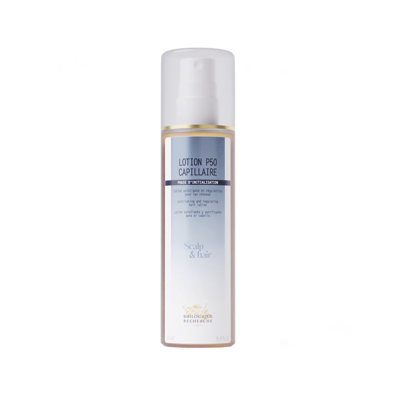 Biologique Recherche Lotion P50 Capillaire - A hair toner that controls sebum secretion and exfoliates the scalp.