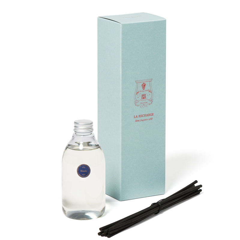 Refill of diffuser with a rich blend of leather and tobacco scents.