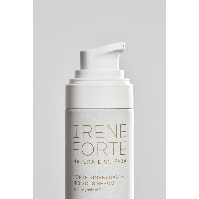 Myoxinol™ serum by Irene Forte in luxurious bottle