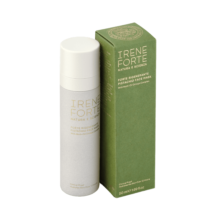 Pistachio Face Mask by luxurious skincare brand Irene Forte green packaging