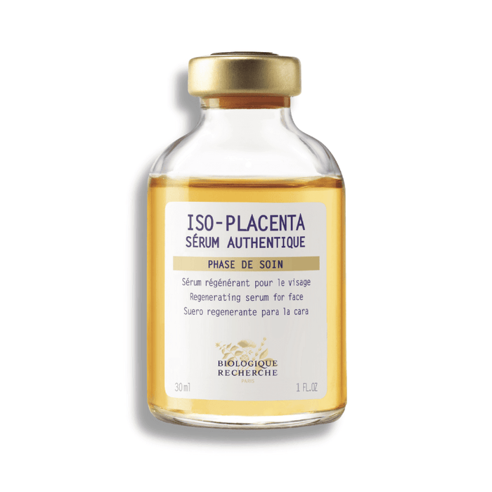 Biologique Recherche Sérum Placenta is a dual-action serum that repairs damaged skin but also de-puffs the eye contour area. 