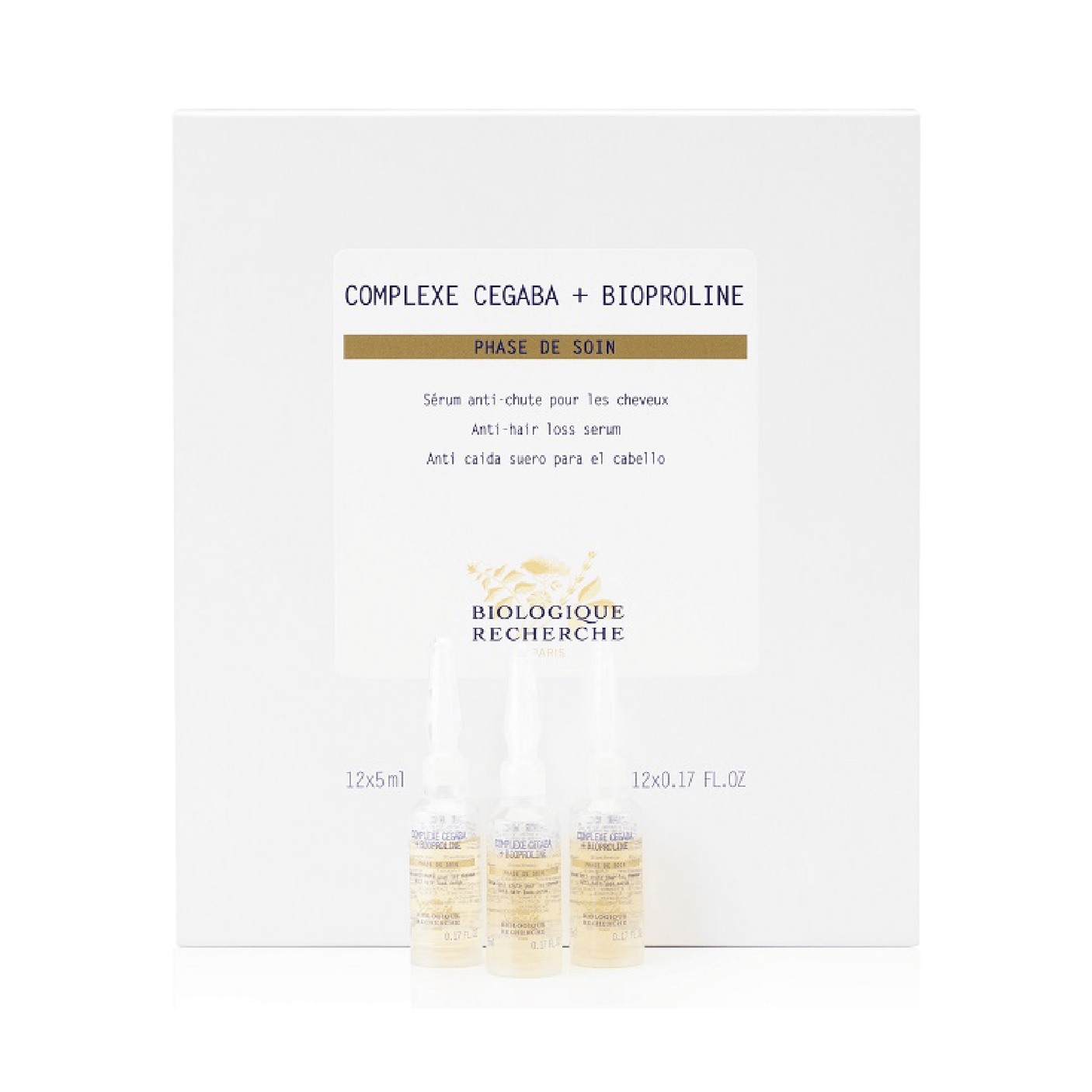 Biologique Recherche Cegaba + Bioproline Complex Hair Growth Serum: Anti-Hair Loss Peptides for Hair Growth and Prevention