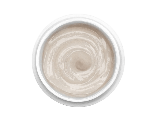 Texture image of Ayuna's Day Cream - white minimalistic  packaging 