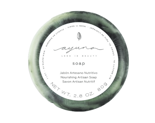 An artisanal green marble cleansing soap perfect for normal & combination skin types.