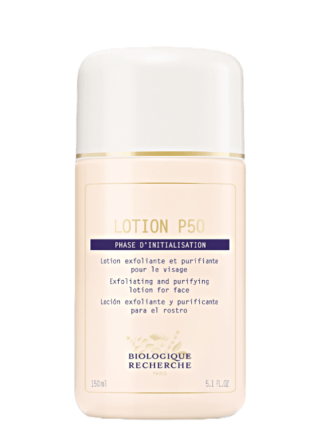 Sample of Lotion P50 - The pure formulation of Biologique Recherche's balancing exfoliator that purifies the skin.