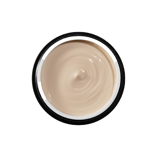 Beige cream texture image of brightening mask that combats redness and wrinkles